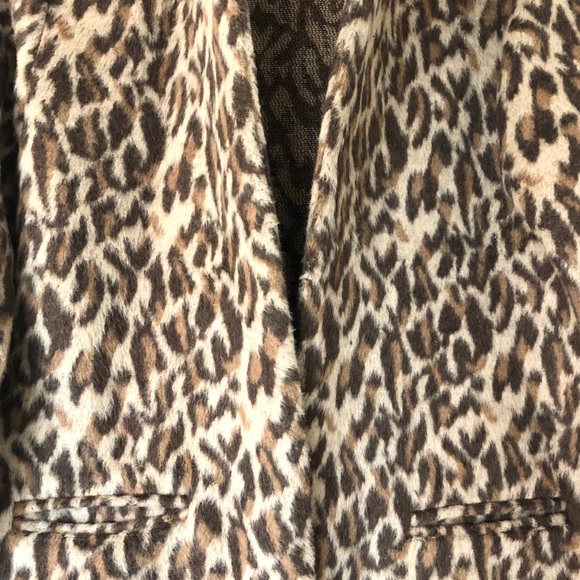 Entro Leapard Print Faux Fur Jacket - Size Small - Picture 2 of 4